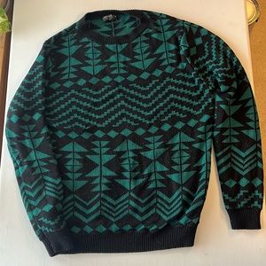 Forever 21+ green and black sweater 3x